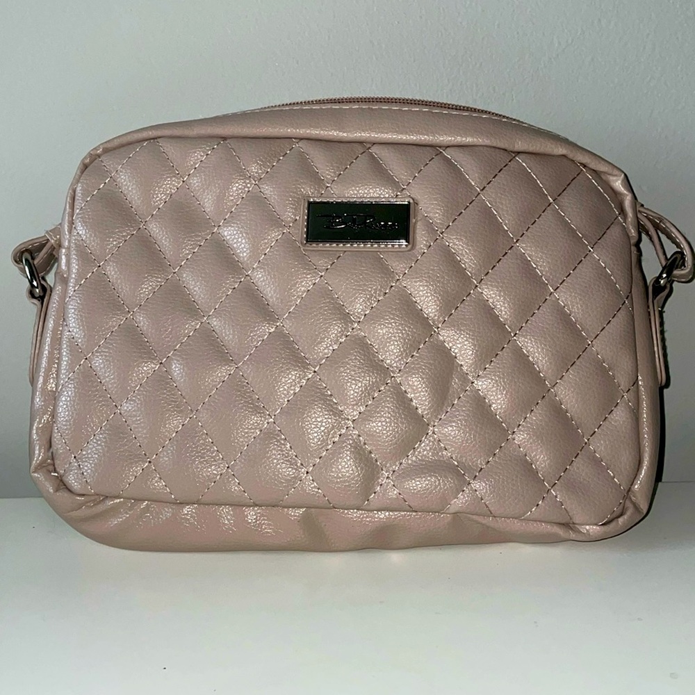 BELLA RUSSO Pink Quilted Chain Crossbody